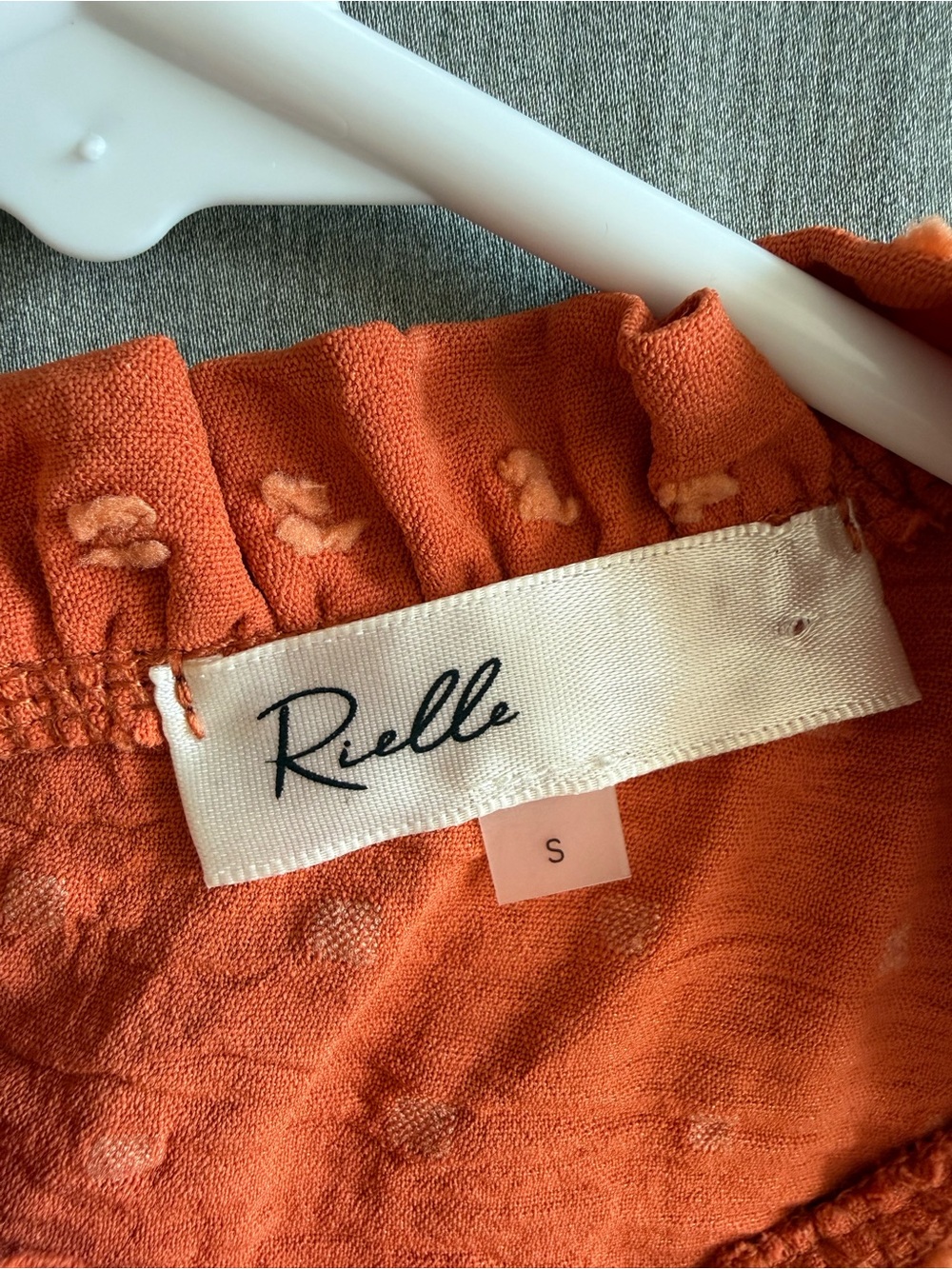 Sleeveless Ruffle Neck Women's Top - Rust - Picture 4 of 4